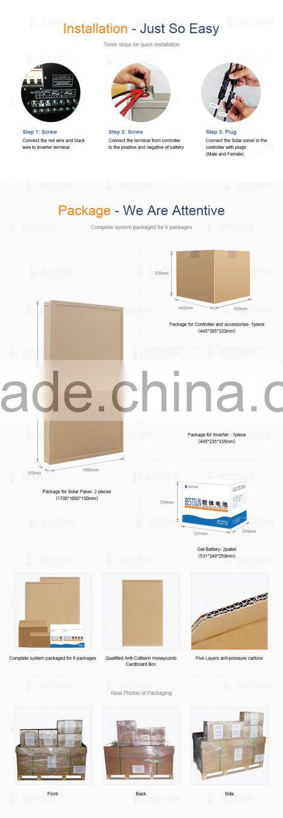 BESTSUN 5000w photovoltaic electricity solar system,3 phase 15kw solar energy system with competitive price