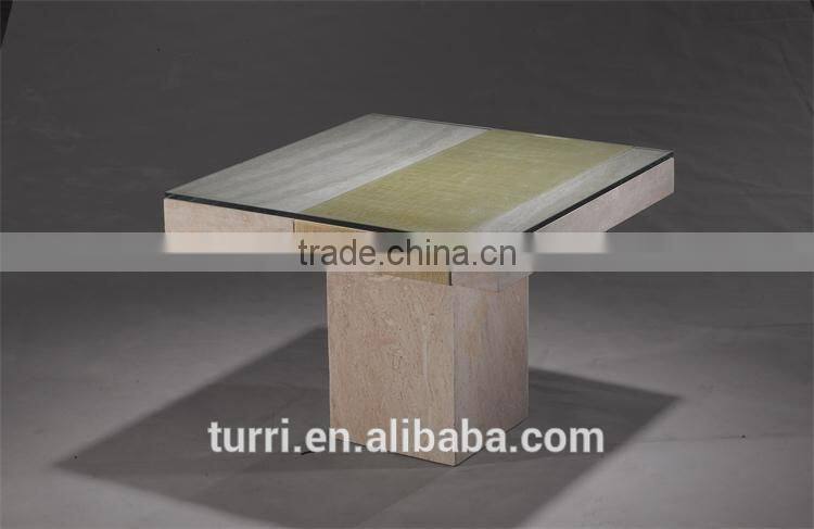 Small Hand Craved travertine leisure top end table