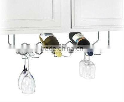 Under the Cabinet Wine and Glass Wine Rack