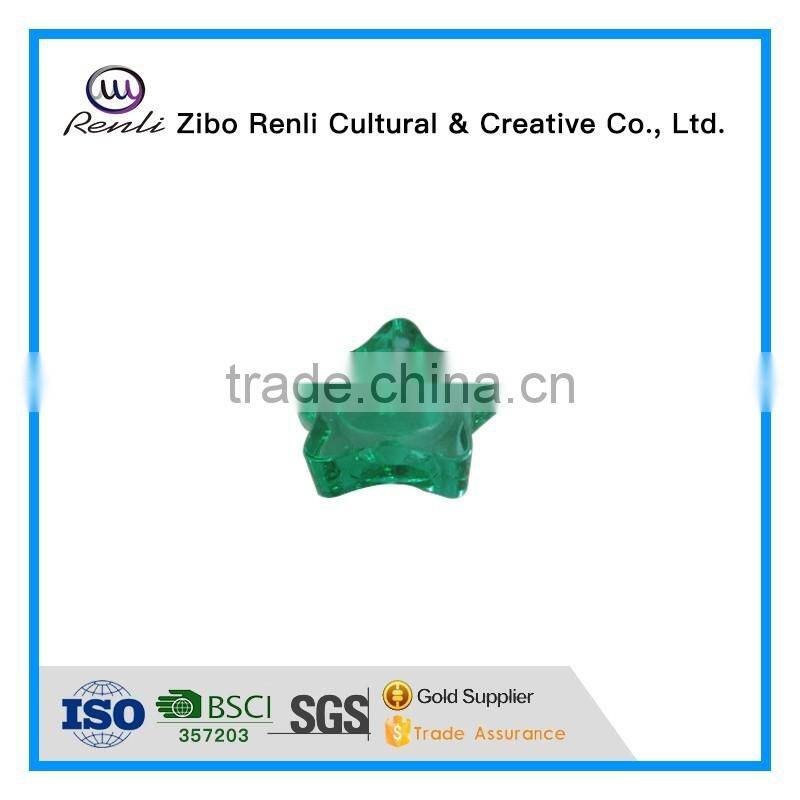 Green Antique Star Shape Tealight Glass Candle Holder for Festival