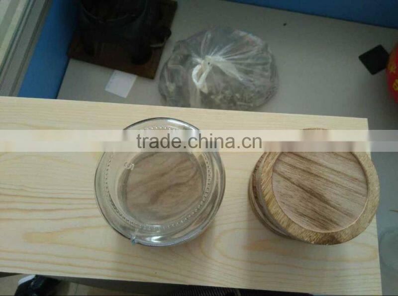 Antique color high quality wholesale wooden cover for glass bottle