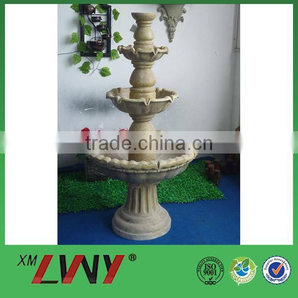 Unique design classical three layers resin magic water fountain
