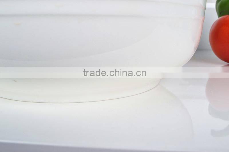 8"Porcelain pot suitable for microwave with glass lid