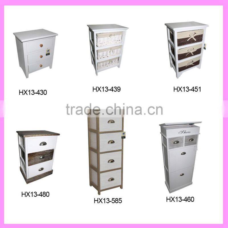 White Popular French Style Wooden Storage Cabinet