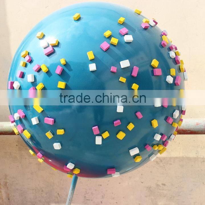 Outdoor fiberglass ball candy decoration
