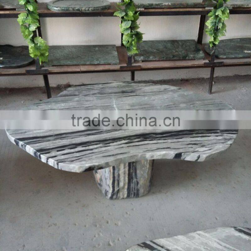 Stone Table Forest Green Table Garden Decoration Bench Marble Garden Bench