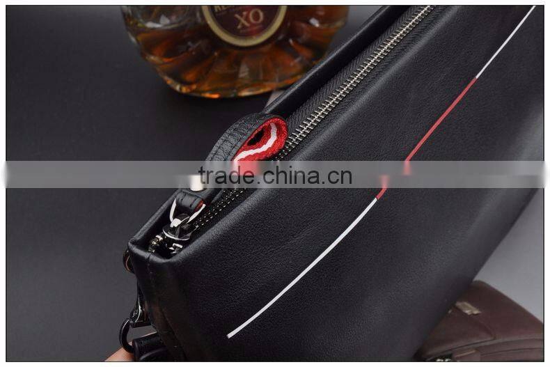 Men's Leather Handbag Genuine Leather Hand Bag Clutch bag top grain leather