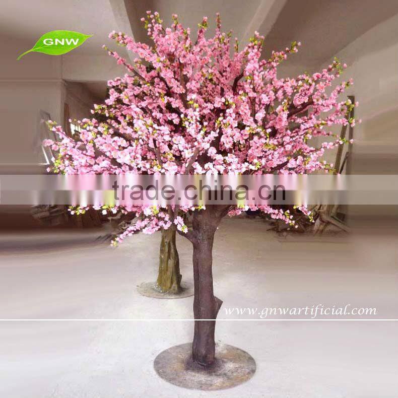 decorative indoor pink flower artificial cherry tree sale for wedding decoration BLS030 GNW