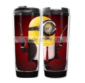 BPA Free double wall Plastic changeable insert paper travel mug