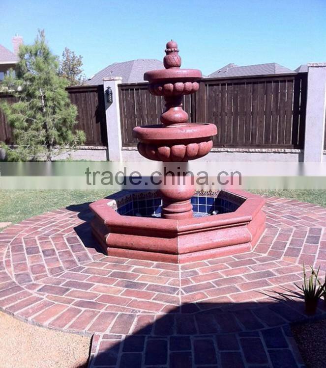 four tiers fountain home decor stone garden cantera stone fountains
