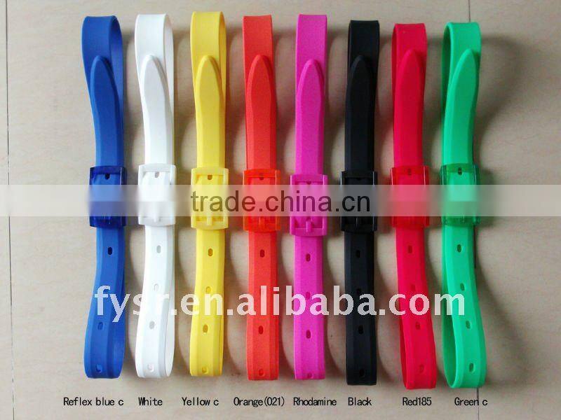 Fashion colorful custom silicone Jelly Belt