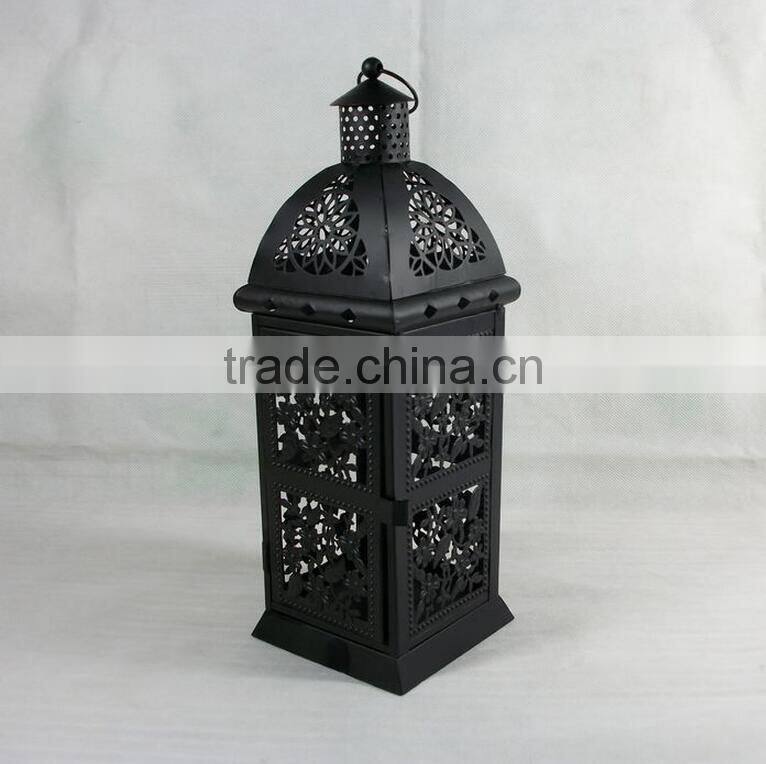 2017 black House Vintage Style OEM Moroccan Lantern Candle Holders