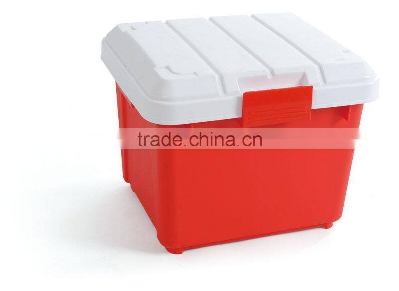 37L plastic car storage box /tool box/car trunk with lock