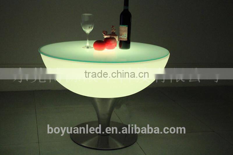High quality PE plastic led table lamp led cube furniture led coffee table