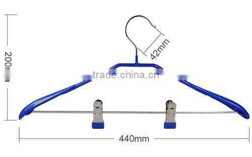 Broad-shouldered Suit Hanger with Clips Slip-resistant