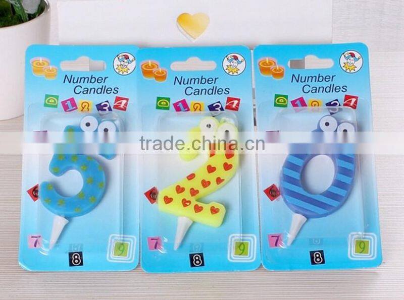 Frog Cartoon Memorial Arabic Numerals Happy Birthday Candle