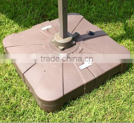 High End 300g Polyster Fabric 3.5M Big Rome Umbrella with Base