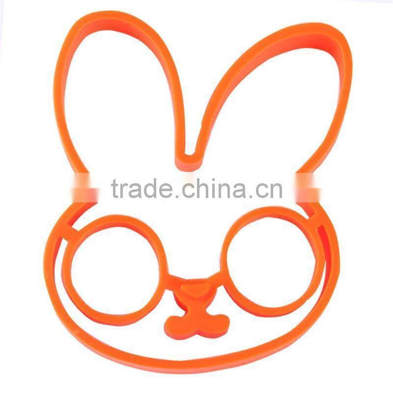 Bunny fried egg mold/pancake ring/multi shapes silicone egg shaper mold
