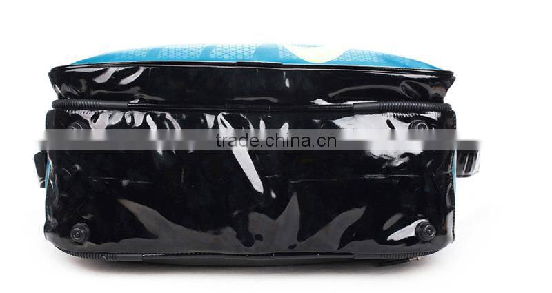 Waterproof PU Shoulder School Bag Adjustable Strap Messenger Bag