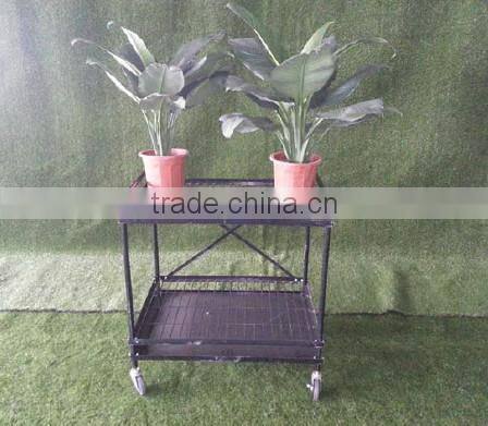 small flower display cart flower stand