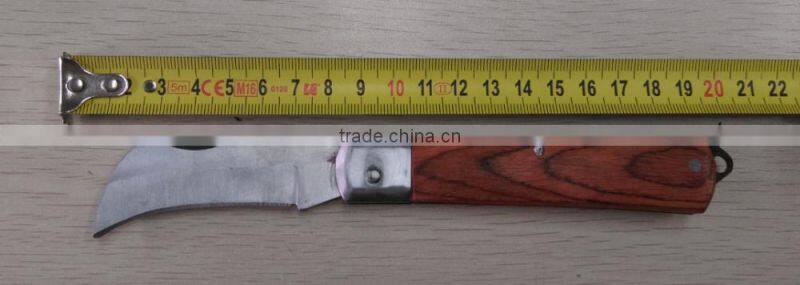 The electrician folding knife bent blade