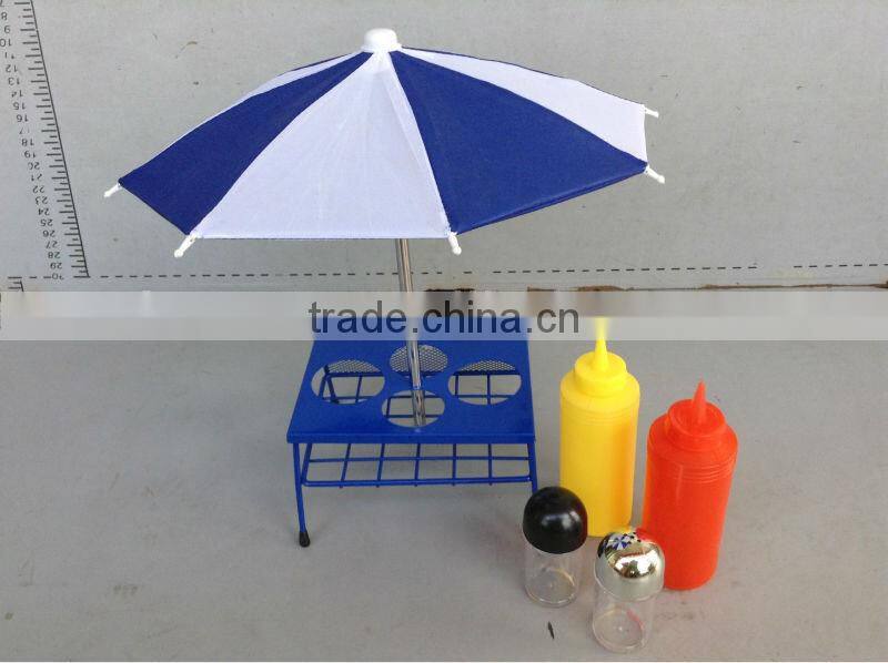 6pcs plastic BBQ condiment set