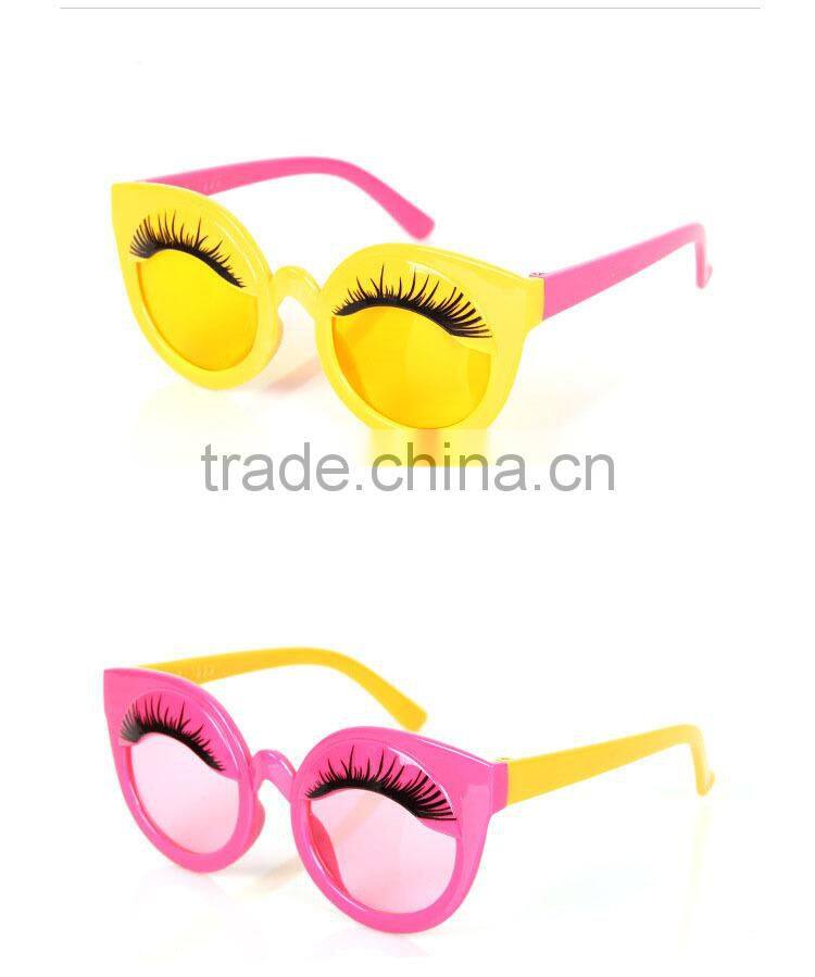 Orinigal Sun Glasses Wholesale Eyelash-Shape Party Sunglasses Kids Sunglases