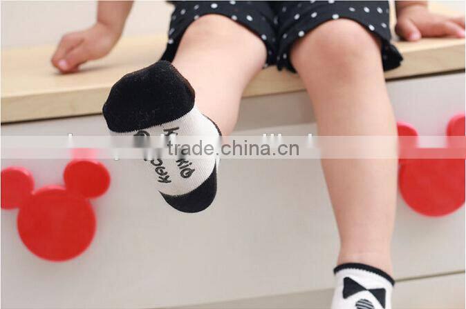 Lovely Baby Socks Cotton Material Black And White Socks Wholesale