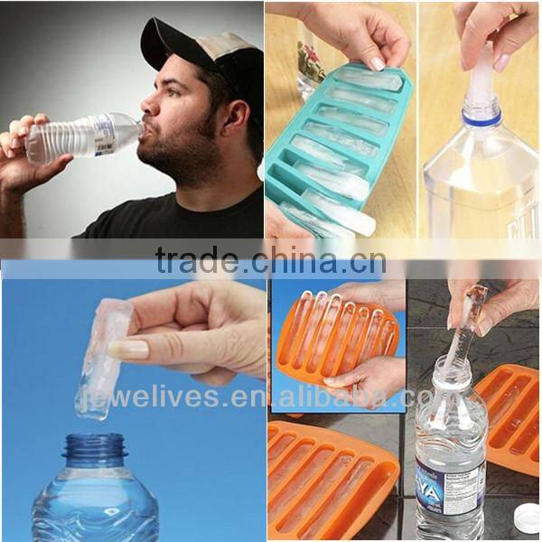 Silicone ice bottle stick, stick ice cube tray