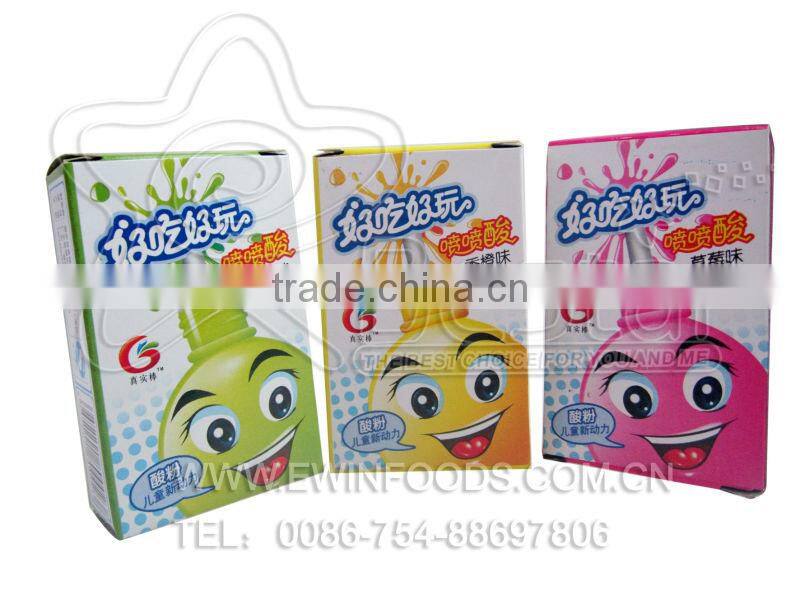 Funny Bottle Spray Fruits Powder Candy