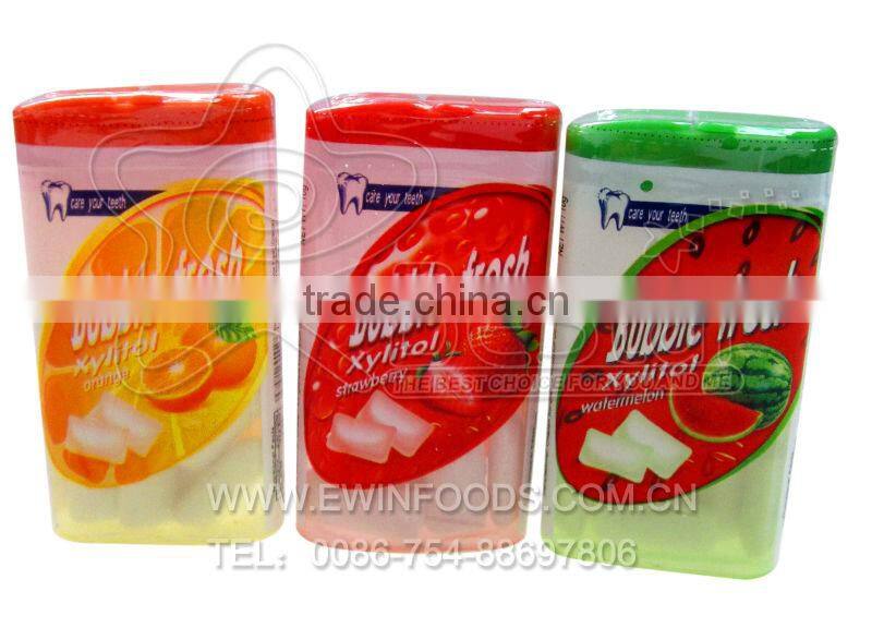 Fruity Flavor Xylitol Bubble Chewing Gum