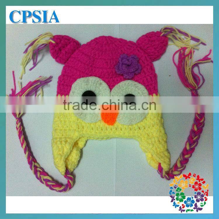 2013 new arrival baby crochet hats baby owls for sale newborn photo props