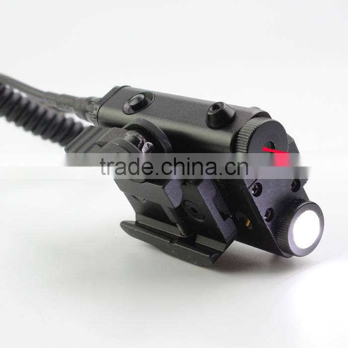 ES-FX103-LR Tactical compact square combo of red laser sight with led flashlight