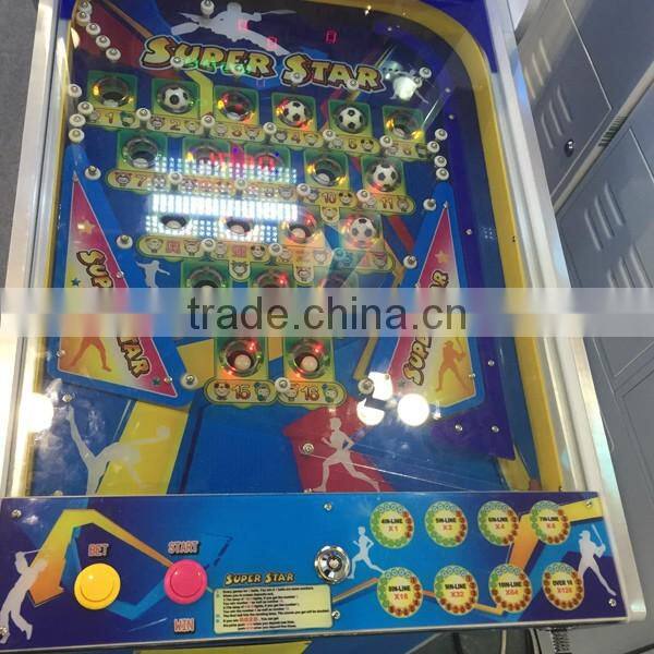 2016 new amusemnt pinball wholesale market Top brand Metal and Wood cabinet pinball machine for kids and adults cheap pi
