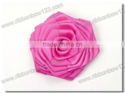 red rose satin ribbon flowers artificial