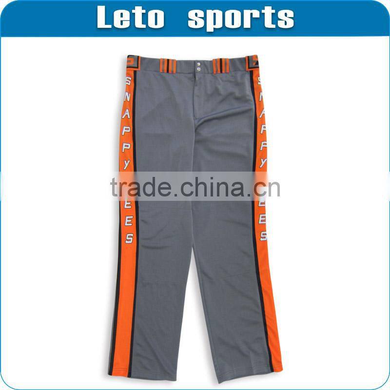 High quality custom free sizes sublimation baseball pants