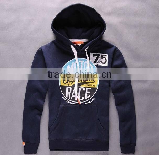 2014 Fashion Plain Jersey hoodies for men with logo print