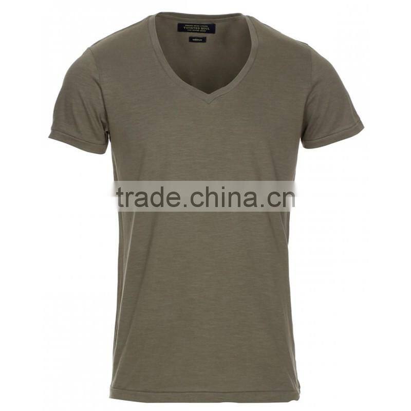 Wholesale printed v neck t shirts men