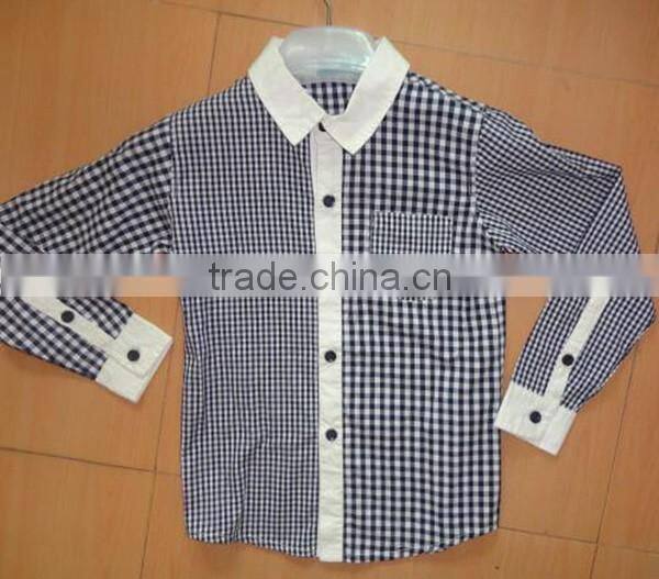 wholesale checked polo collar shirt stock lot