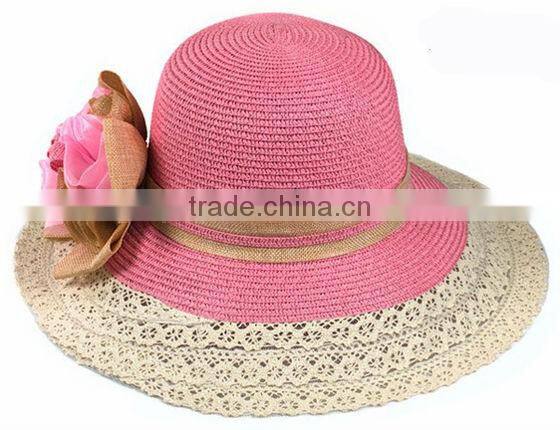Fashion church ladies straw hats,mexican straw hats