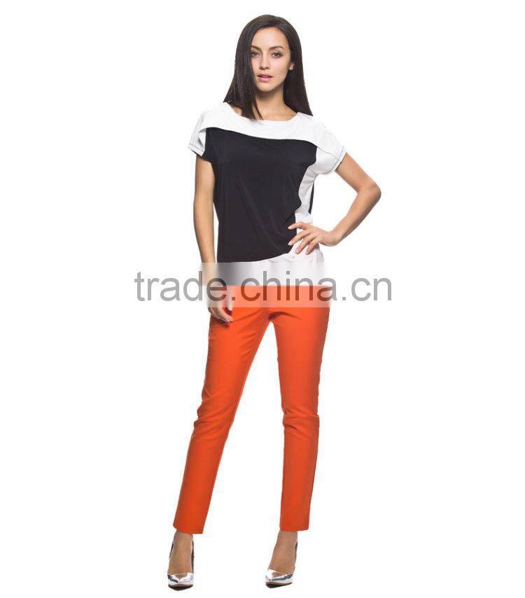 Fashional white and black t shirt wholesale