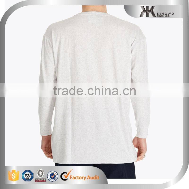 Men's Solid Color Blank Design Casual Long Sleeves Tshirt Tops