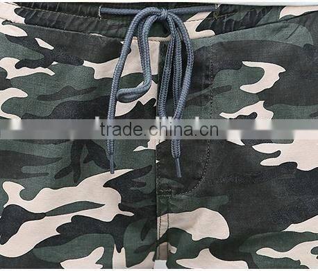 Fashion wholesale custom mens casual camo pants cheap army print pants men