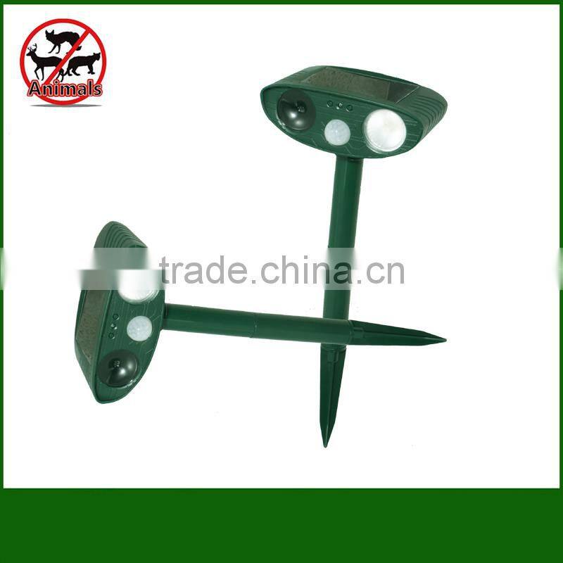 New Solar Power Ultrasonic Wave InfraRed Sensor Dog Pest Repeller Chaser Dual Animal Scarer solar panel Dog Repeller