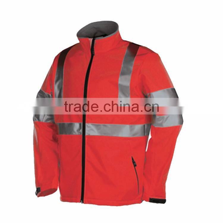 Workwear uniforms hi-vis softshell reflective safety jackets