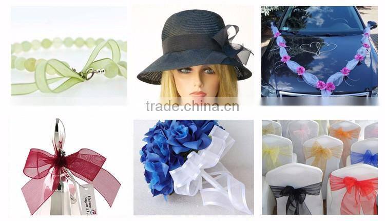 25mm Sheer Organza Pull Bow Ribbon with Satin Center