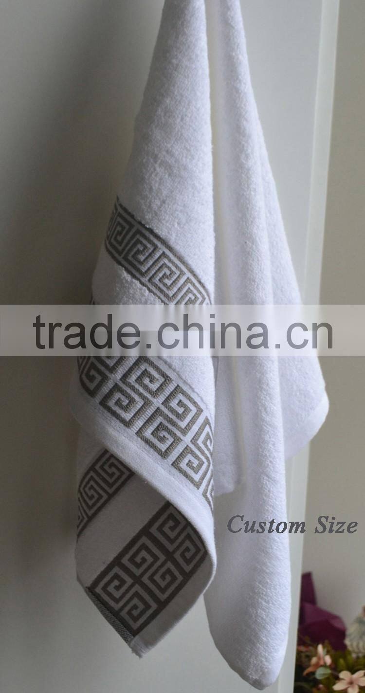 Hotel bath set living towels luxury thin hotel bath towels customized logo