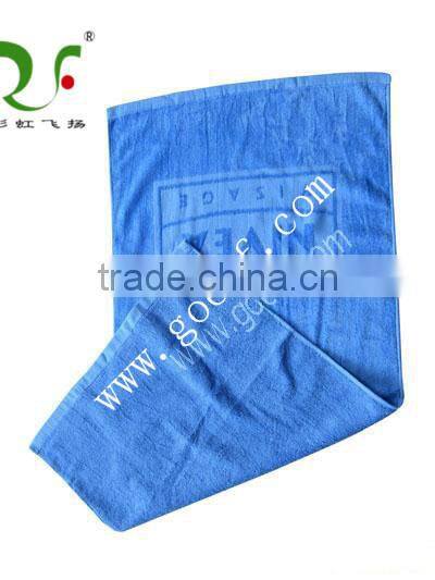 promotional 100 cotton plain dyed jacquard fitness towel hand towel