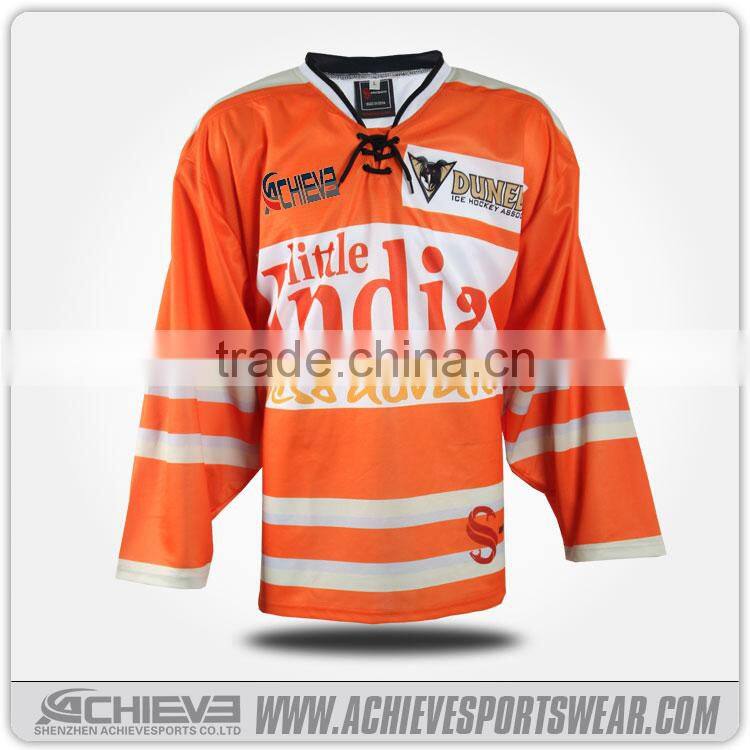 Racing team Black color international ice hockey jerseys