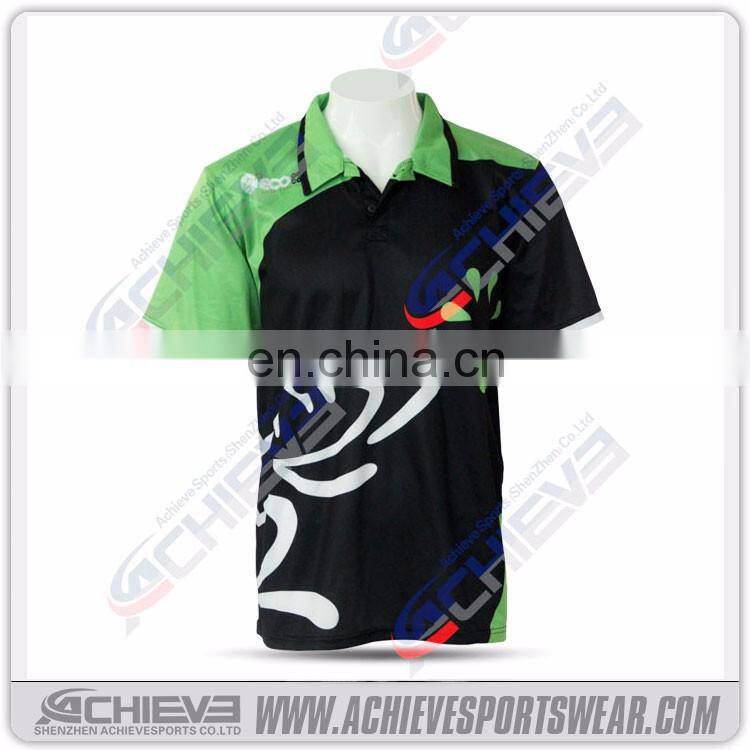 polyester blank sublimated polo shirt wholesale
